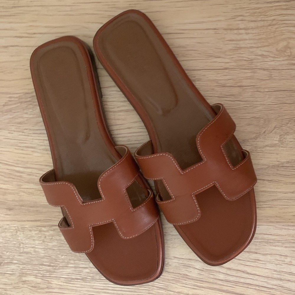 Hermes oran slipper 39